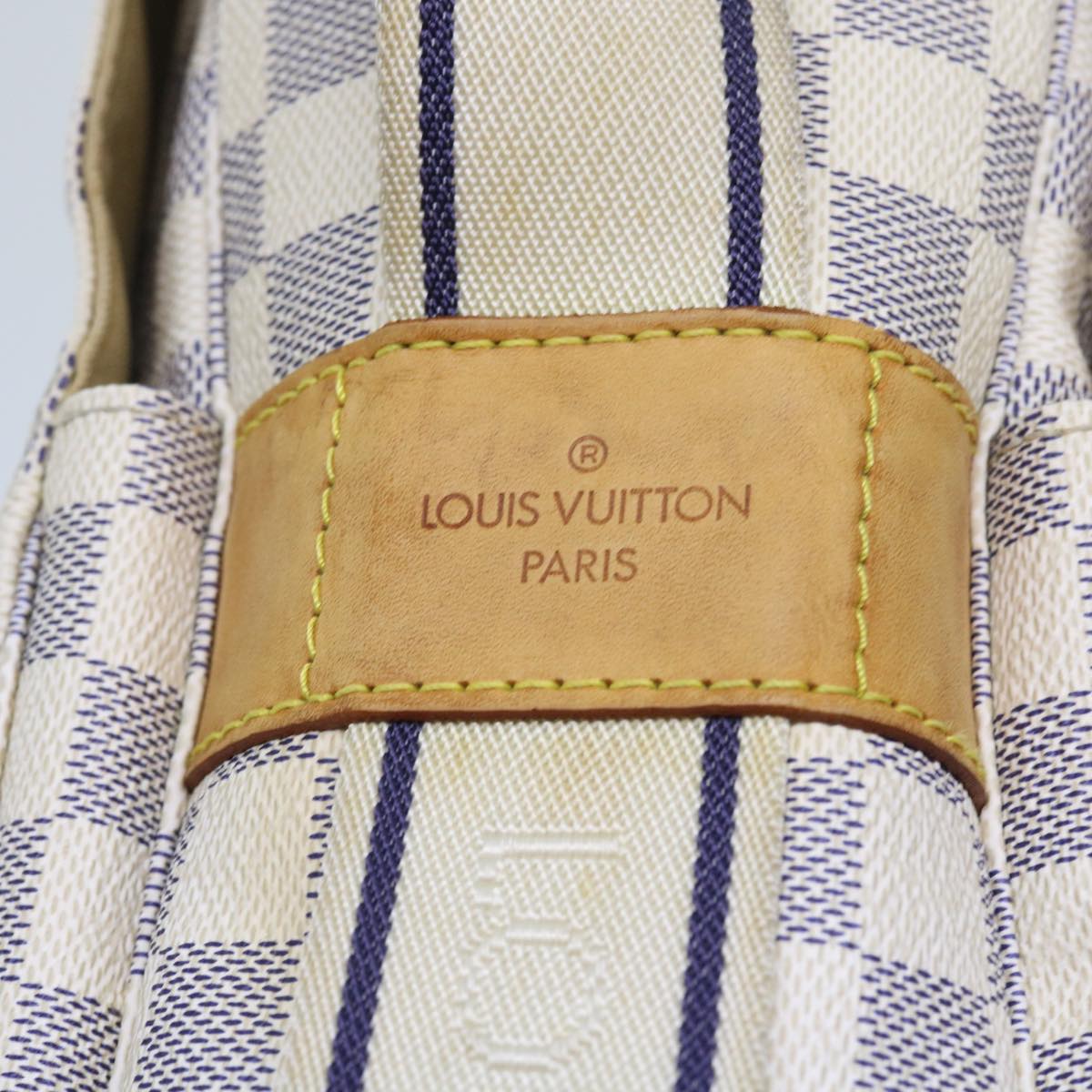 LOUIS VUITTON Damier Azur Naviglio Shoulder Bag N51189 LV Auth ar10353B