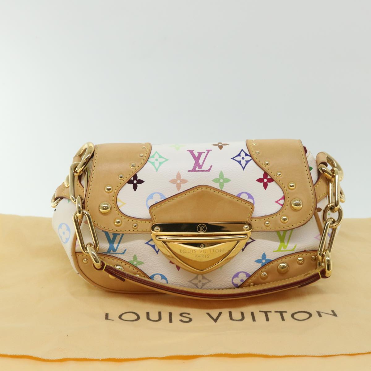 LOUIS VUITTON Monogram Multicolor Marilyn Shoulder Bag M40127 LV Auth ar10366A