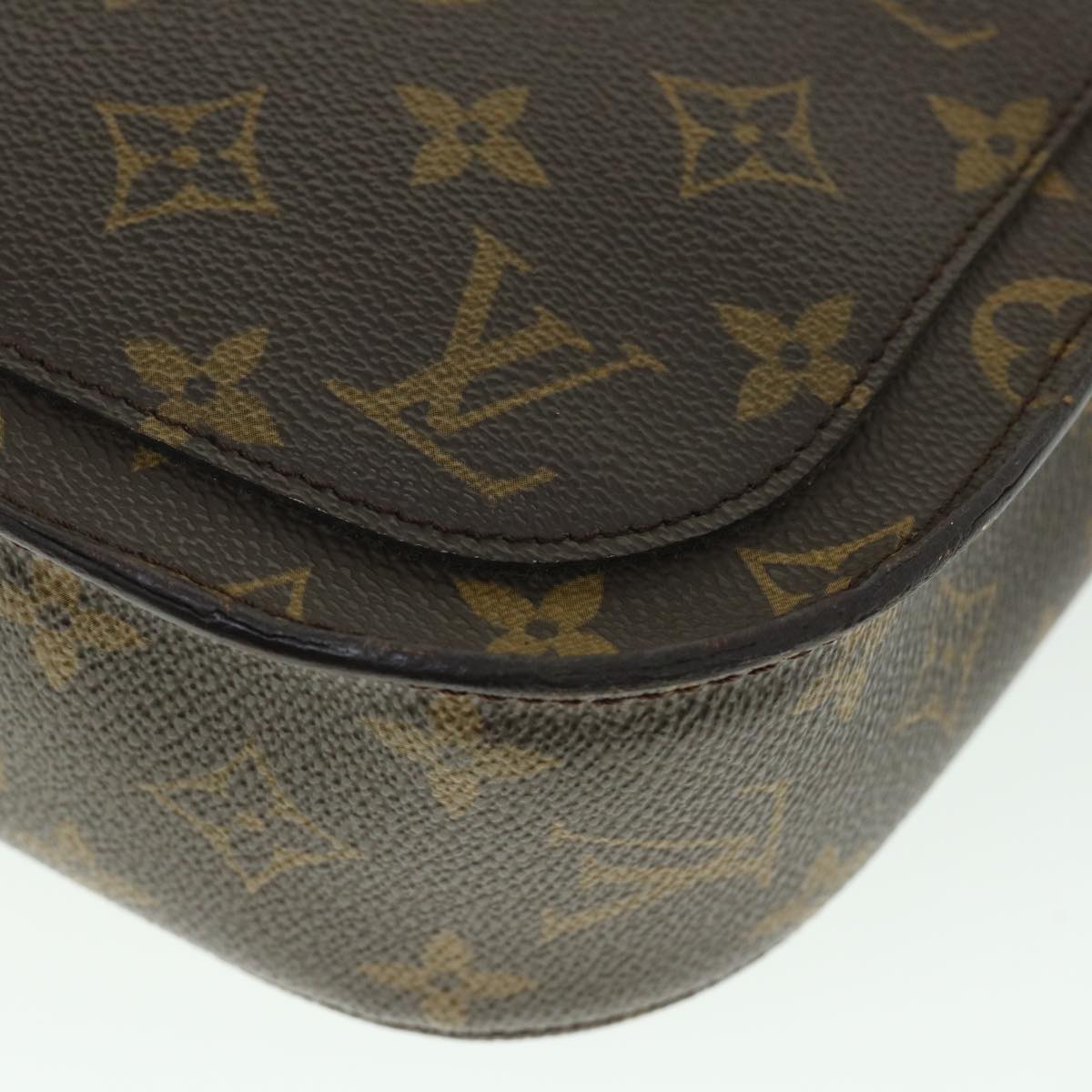 LOUIS VUITTON Monogram Saint Cloud GM Shoulder Bag M51242 LV Auth ar10372B