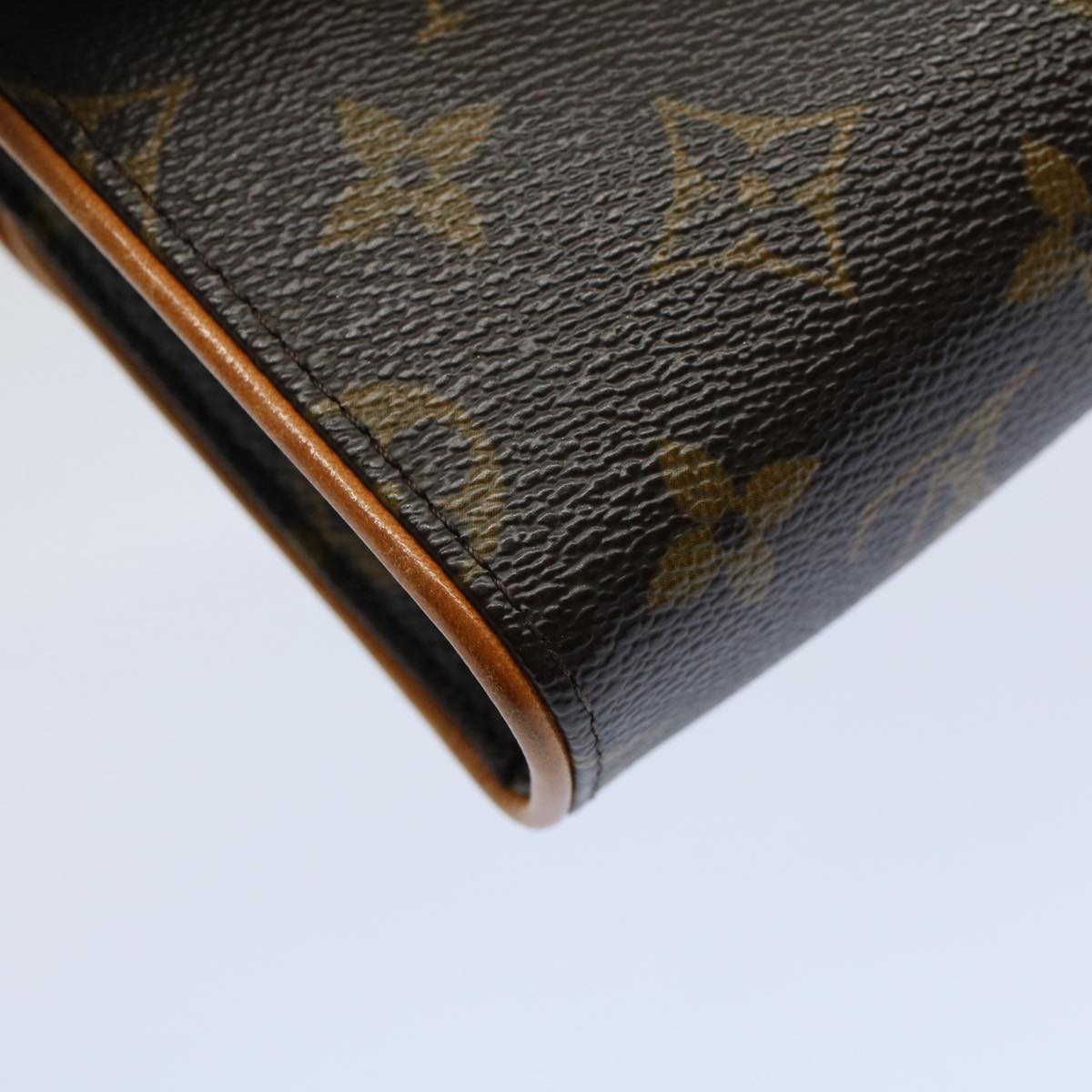 LOUIS VUITTON Monogram Pochette Florentine Waist bag M51855 LV Auth ar10381B