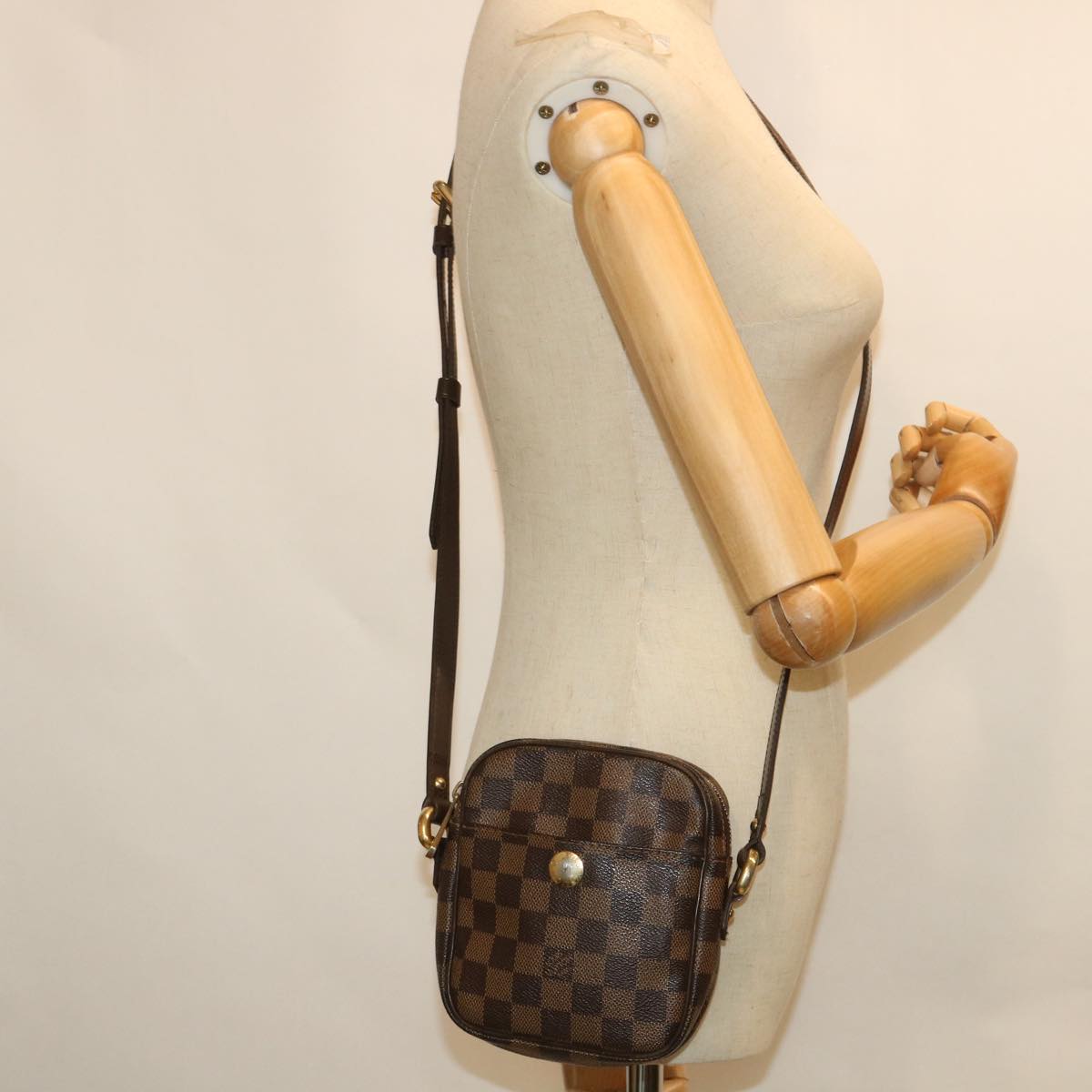 LOUIS VUITTON Damier Ebene Lift Shoulder Bag N60009 LV Auth ar10389B