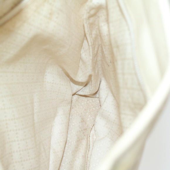 GUCCI Tote Bag Nylon White 002 2123 0458 Auth ar10405