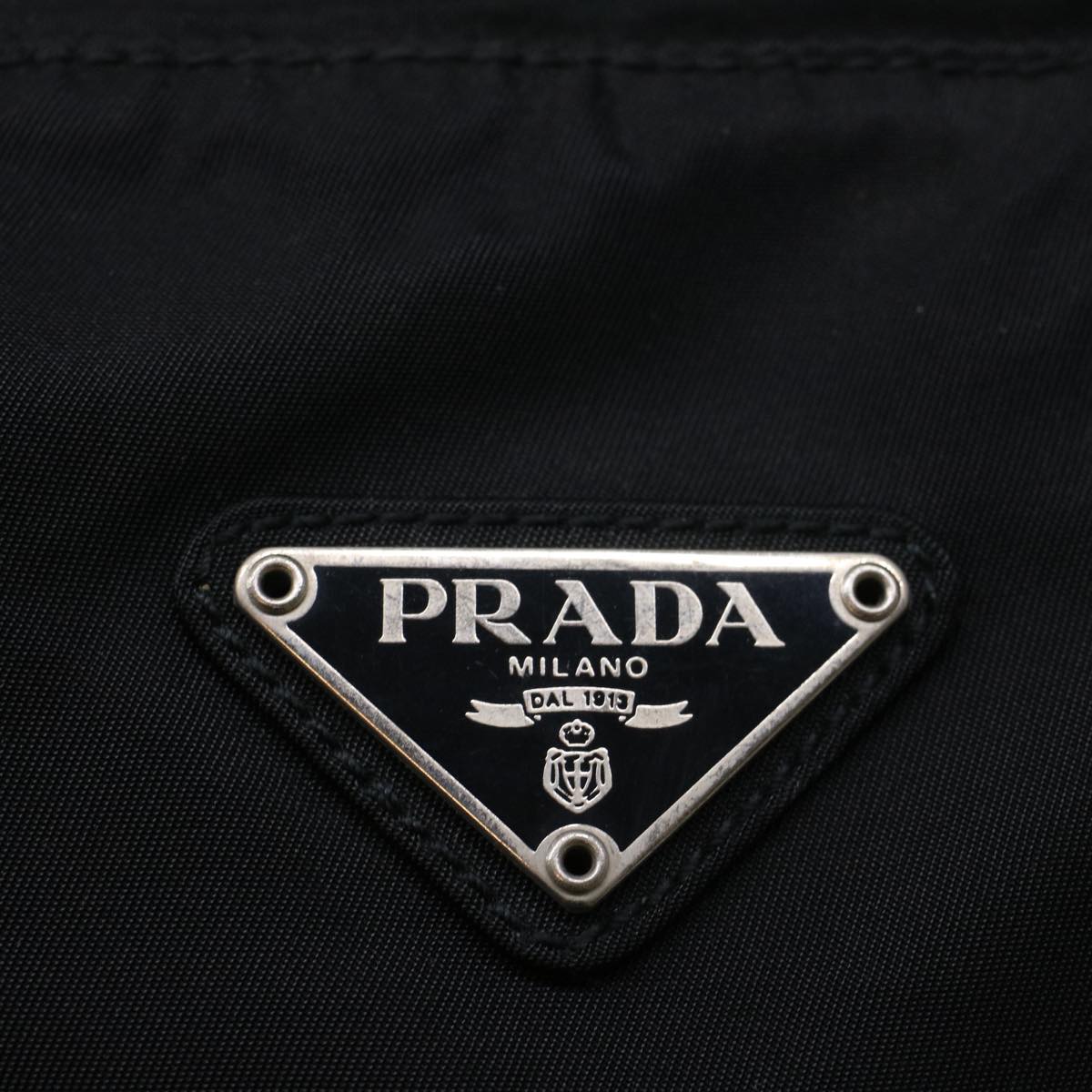 PRADA Shoulder Bag Nylon Black Auth ar10501