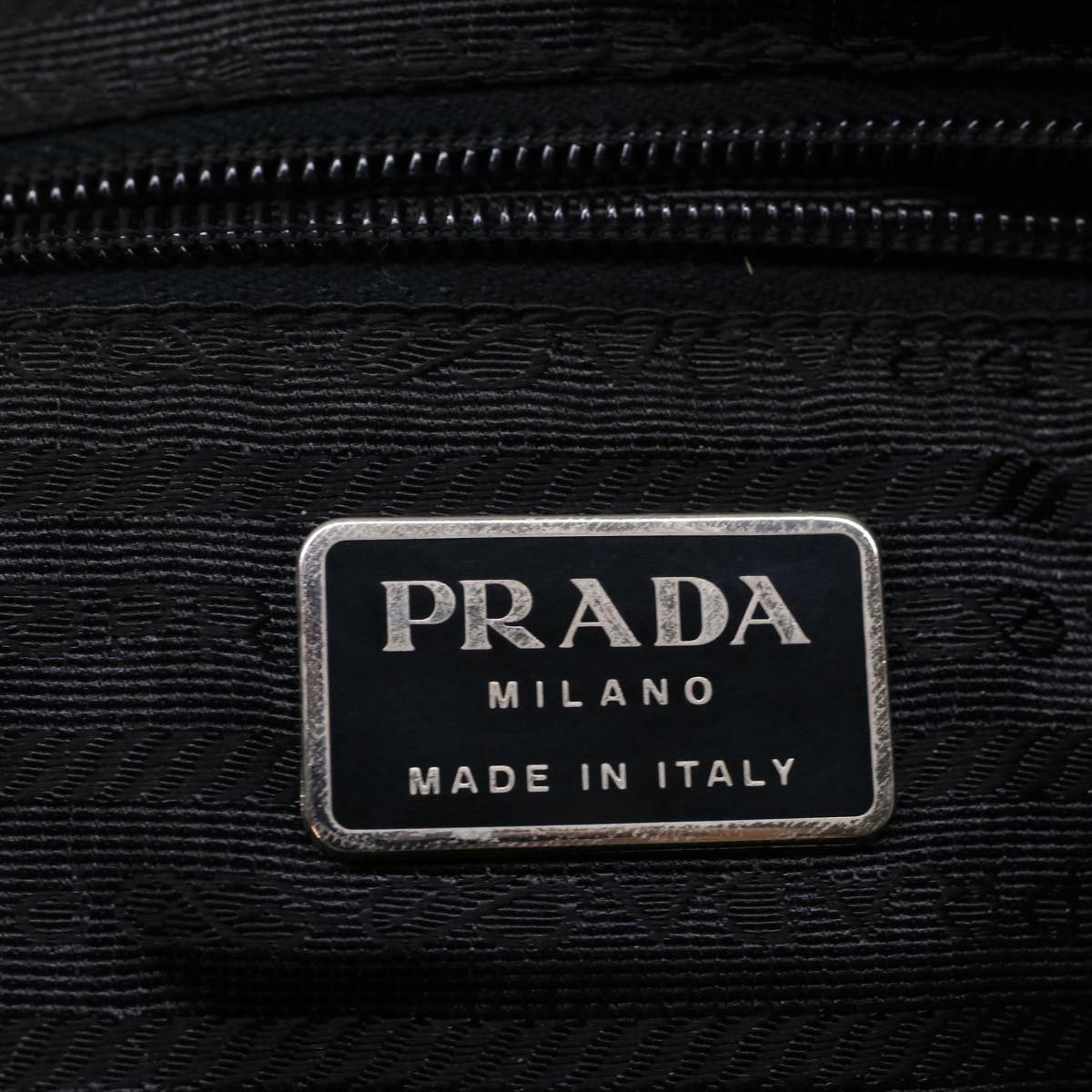 PRADA Shoulder Bag Nylon Black Auth ar10501