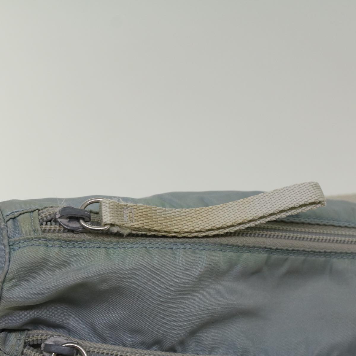 PRADA Shoulder Bag Nylon Blue Auth ar10502