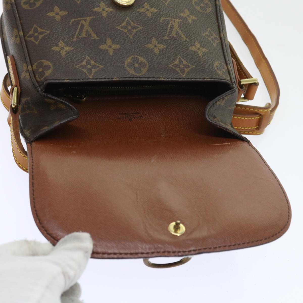 LOUIS VUITTON Monogram Saint Cloud MM Shoulder Bag M51243 LV Auth ar10527B