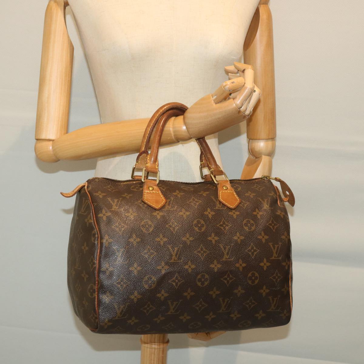 LOUIS VUITTON Monogram Speedy 30 Hand Bag M41526 LV Auth ar10529B