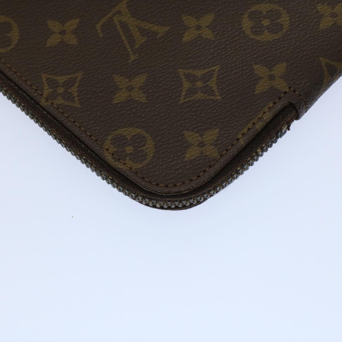 LOUIS VUITTON Monogram Poche Document Briefcase M53400 LV Auth ar10541B