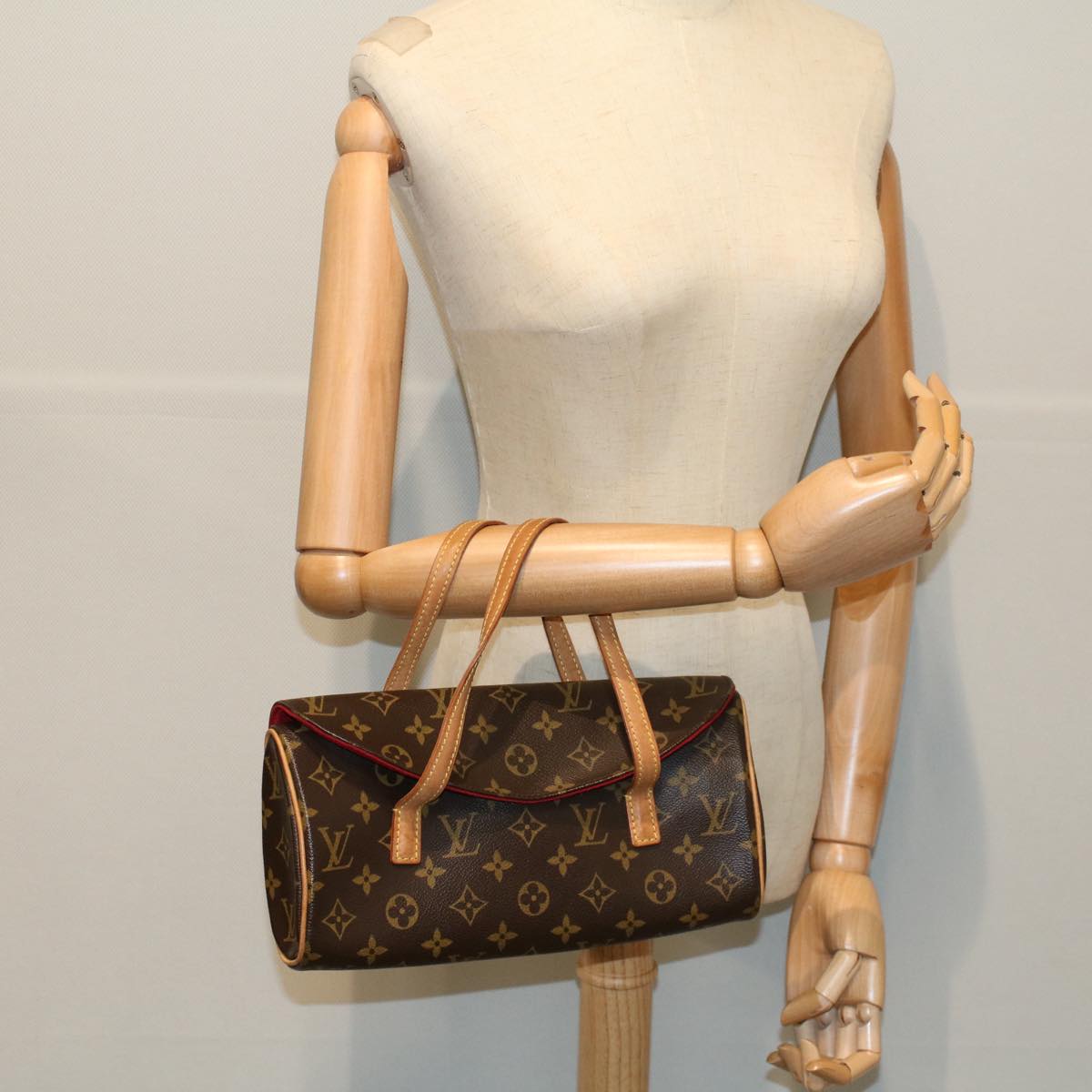 LOUIS VUITTON Monogram Sonatine Hand Bag M51902 LV Auth ar10569B