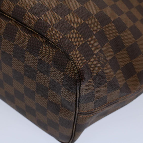 LOUIS VUITTON Damier Ebene Neverfull MM Tote Bag N51105 LV Auth ar10580SA