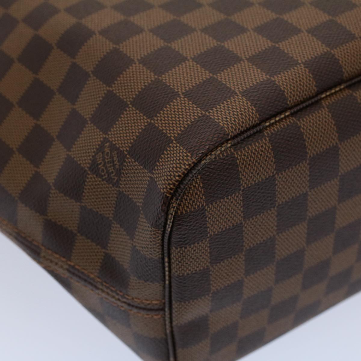 LOUIS VUITTON Damier Ebene Neverfull MM Tote Bag N51105 LV Auth ar10580S