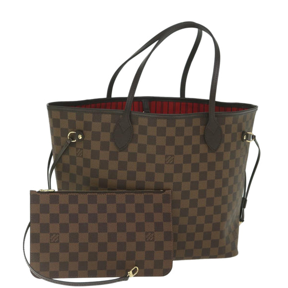 LOUIS VUITTON Damier Ebene Neverfull MM Tote Bag N51105 LV Auth ar10580SA