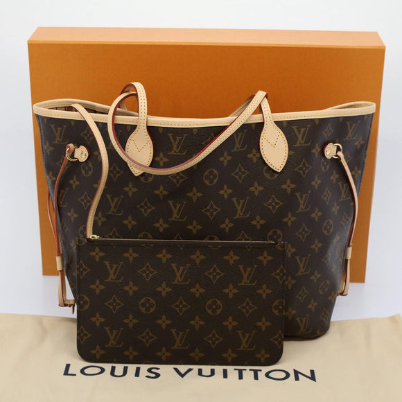 LOUIS VUITTON Monogram Neverfull MM Tote Bag M40156 LV Auth ar10581SA