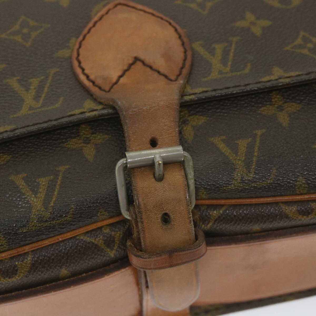 LOUIS VUITTON Monogram Cartouchiere GM Shoulder Bag Vintage M51252 Auth ar10588B