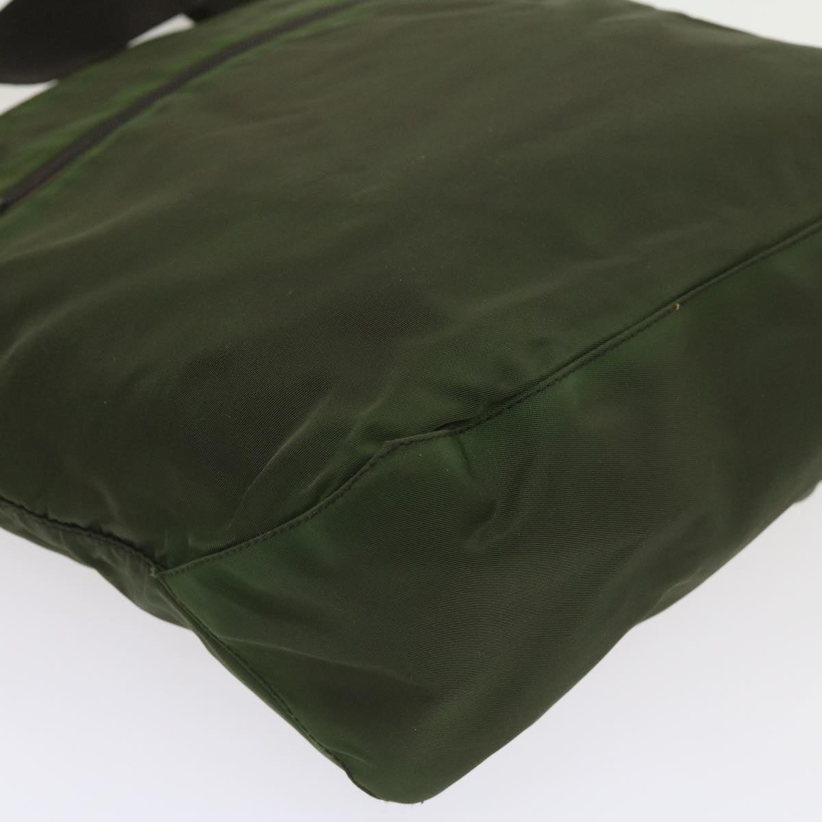 PRADA Tote Bag Nylon Khaki Auth ar10604B