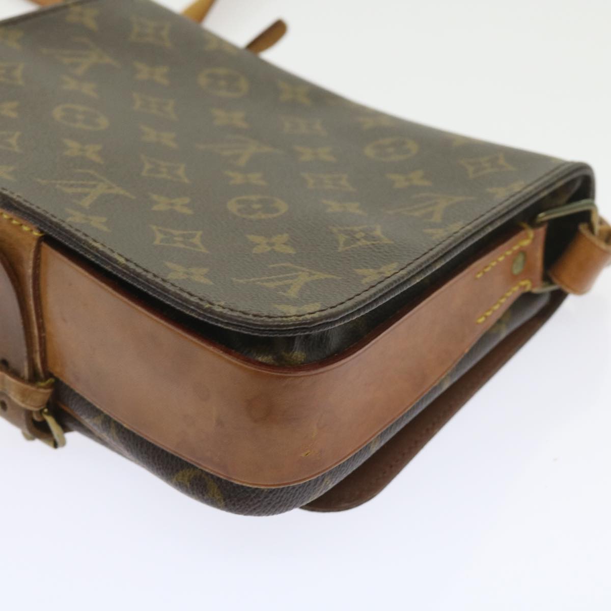 LOUIS VUITTON Monogram Cartouchiere MM Shoulder Bag M51253 LV Auth ar10620B