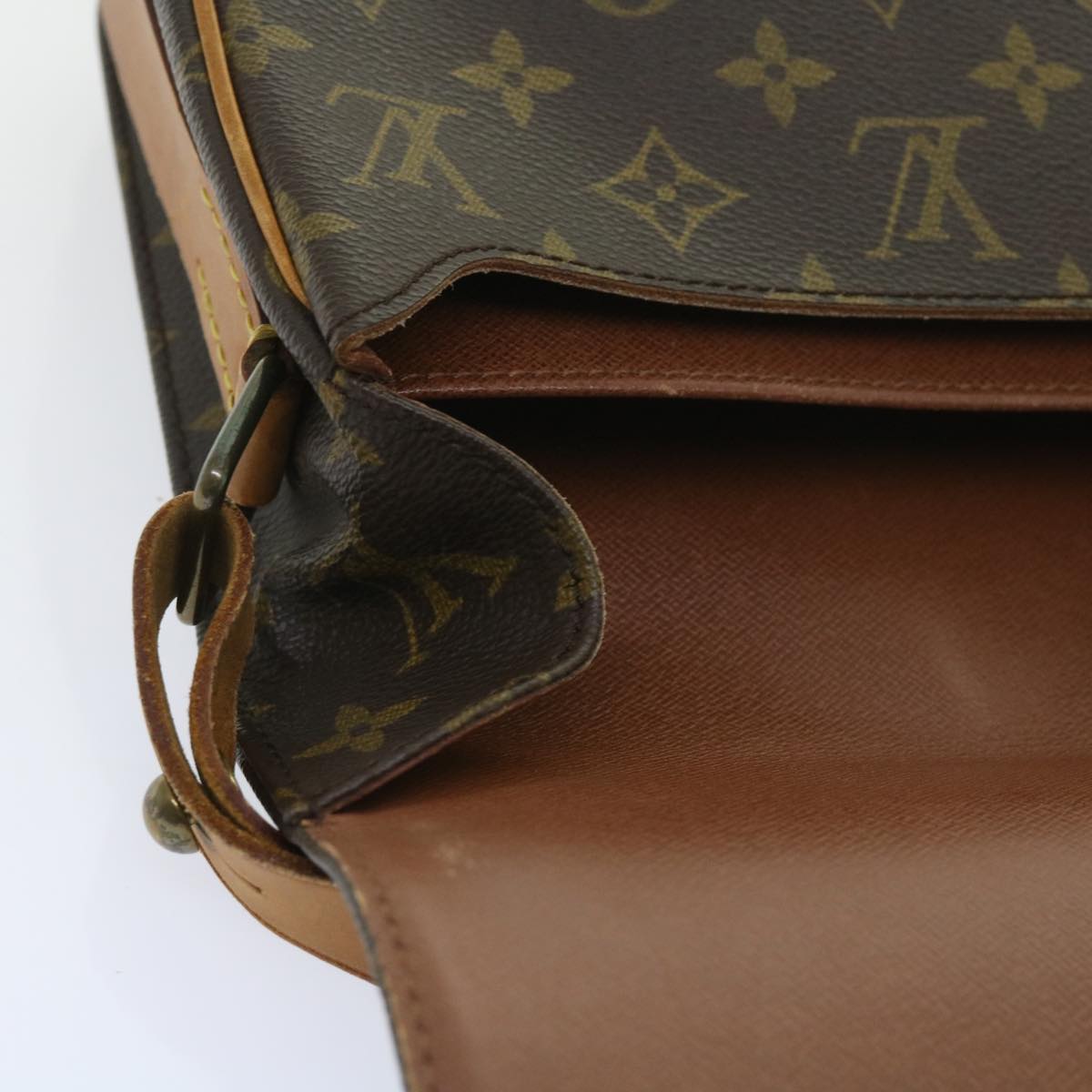 LOUIS VUITTON Monogram Cartouchiere MM Shoulder Bag M51253 LV Auth ar10620B