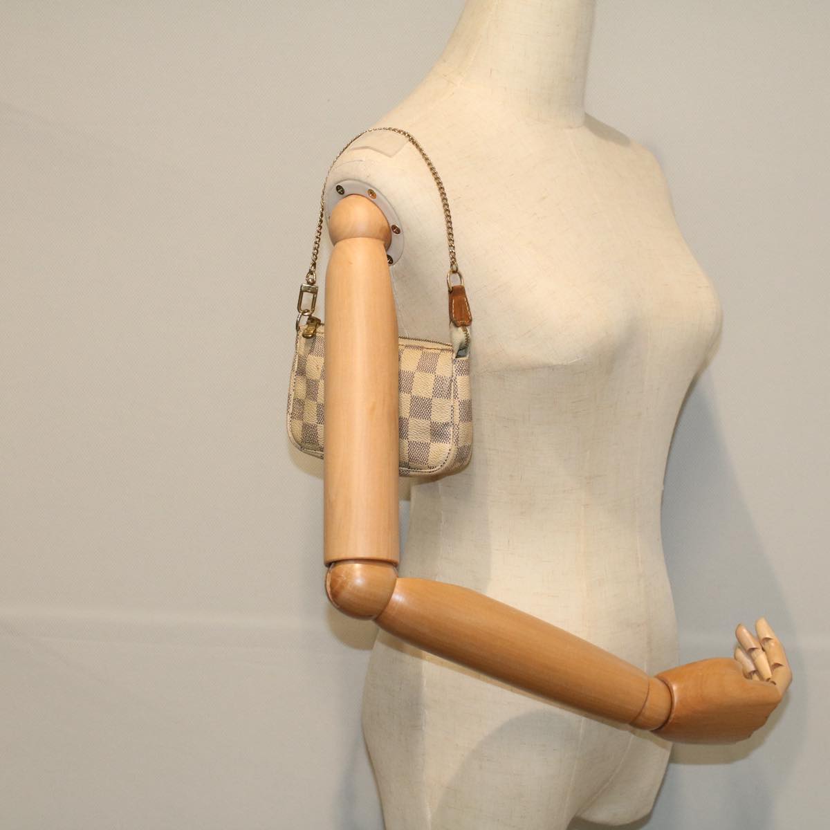 LOUIS VUITTON Damier Azur Mini Pochette Accessoires Pouch N58010 Auth |  Brand Street Tokyo
