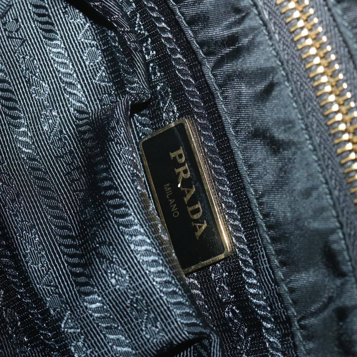 PRADA Shoulder Bag Nylon Black Auth ar10661