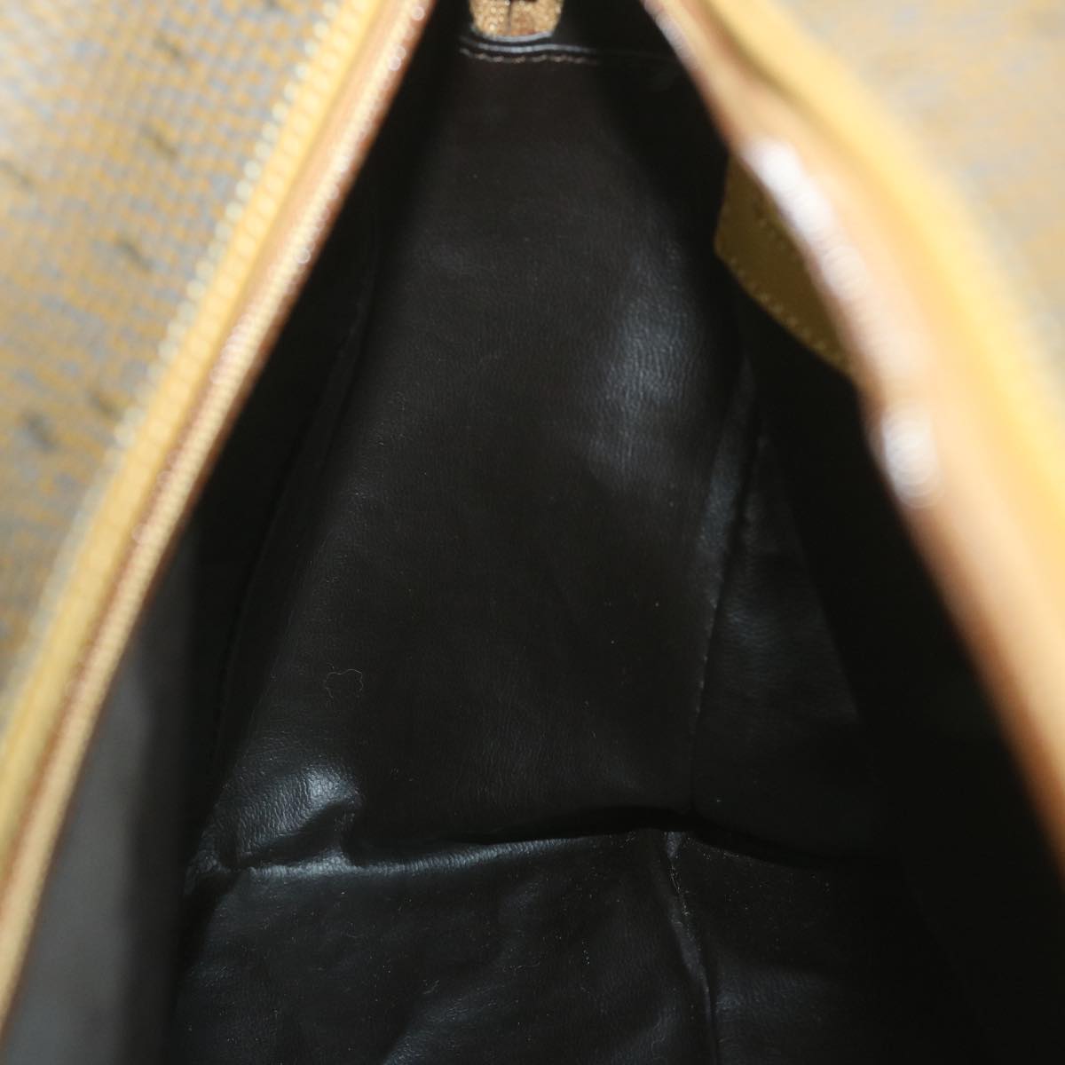 SAINT LAURENT Shoulder Bag PVCCanvas Beige Auth ar10688