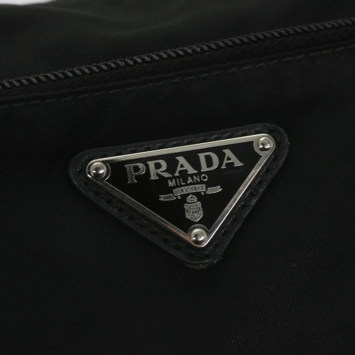 PRADA Shoulder Bag Nylon Black Auth ar10705