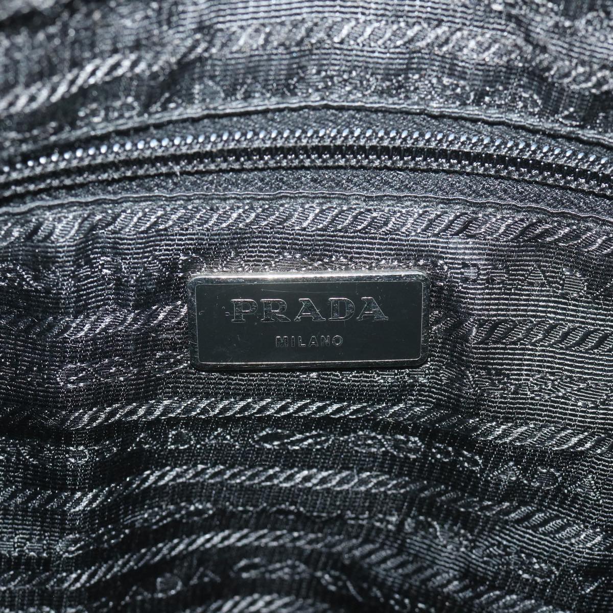 PRADA Shoulder Bag Nylon Black Auth ar10705