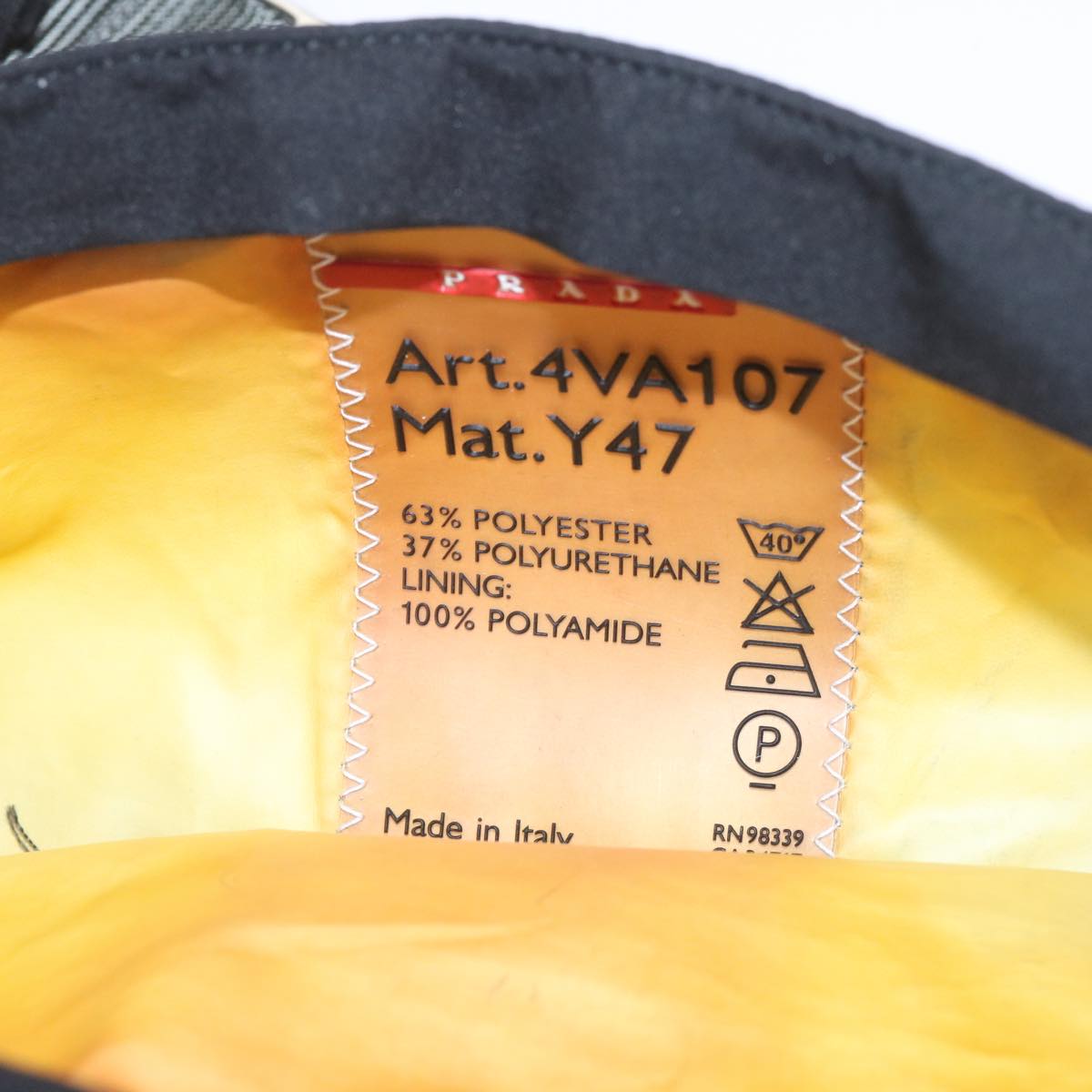 PRADA Waist bag Nylon Black Auth ar10707
