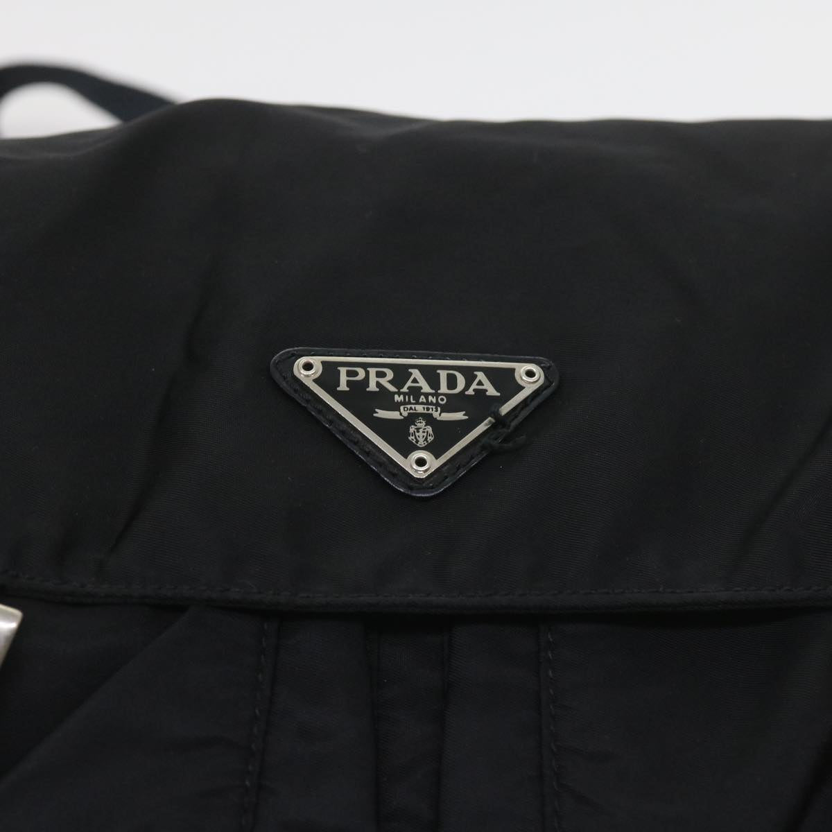 PRADA Shoulder Bag Nylon Black Auth ar10712