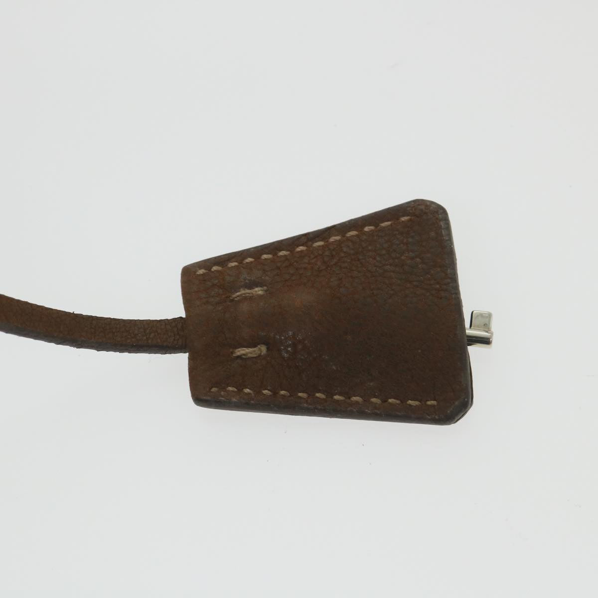 PRADA Shoulder Bag Leather Brown Auth ar10724