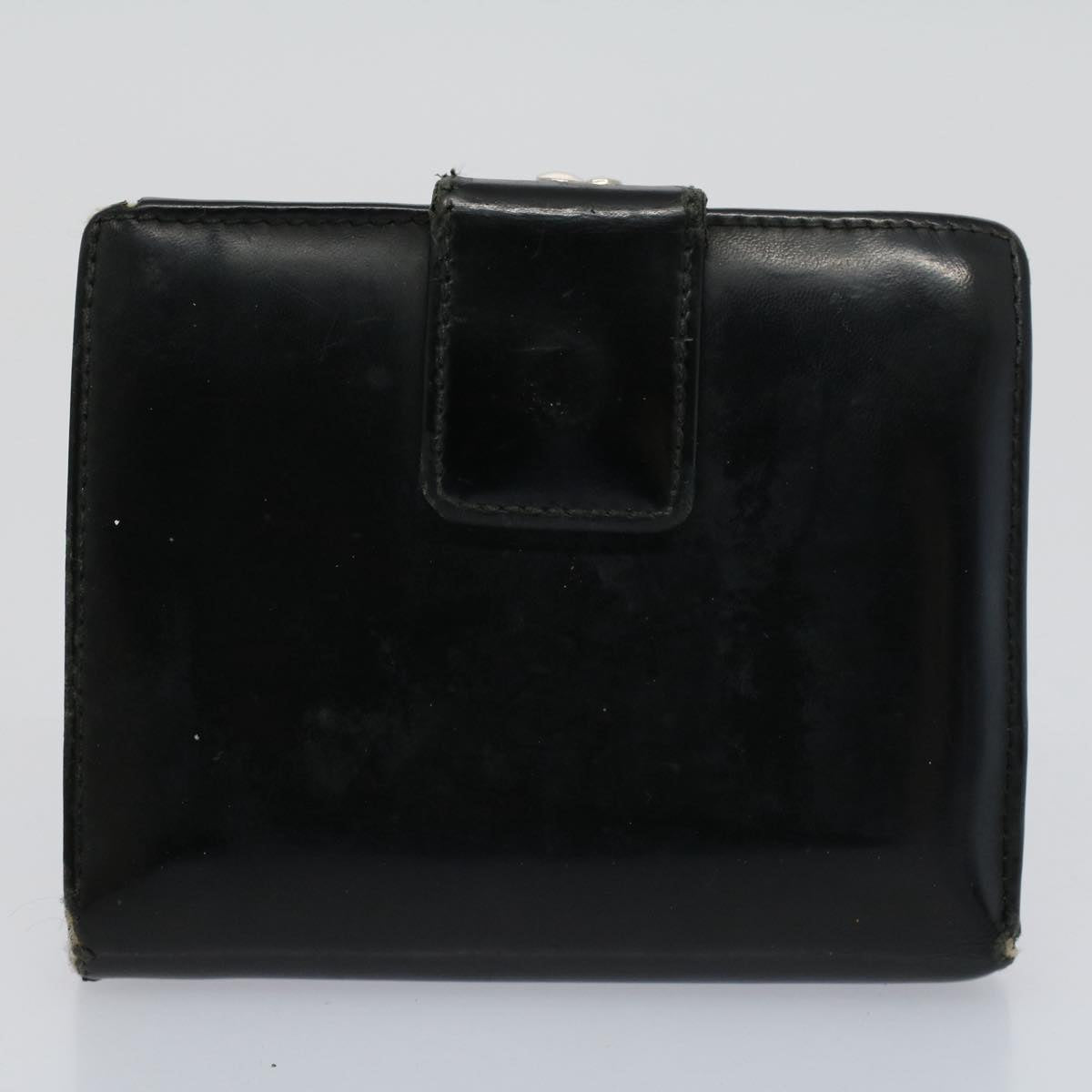 PRADA Wallet Nylon Leather 8Set Brown Black White Auth ar10752