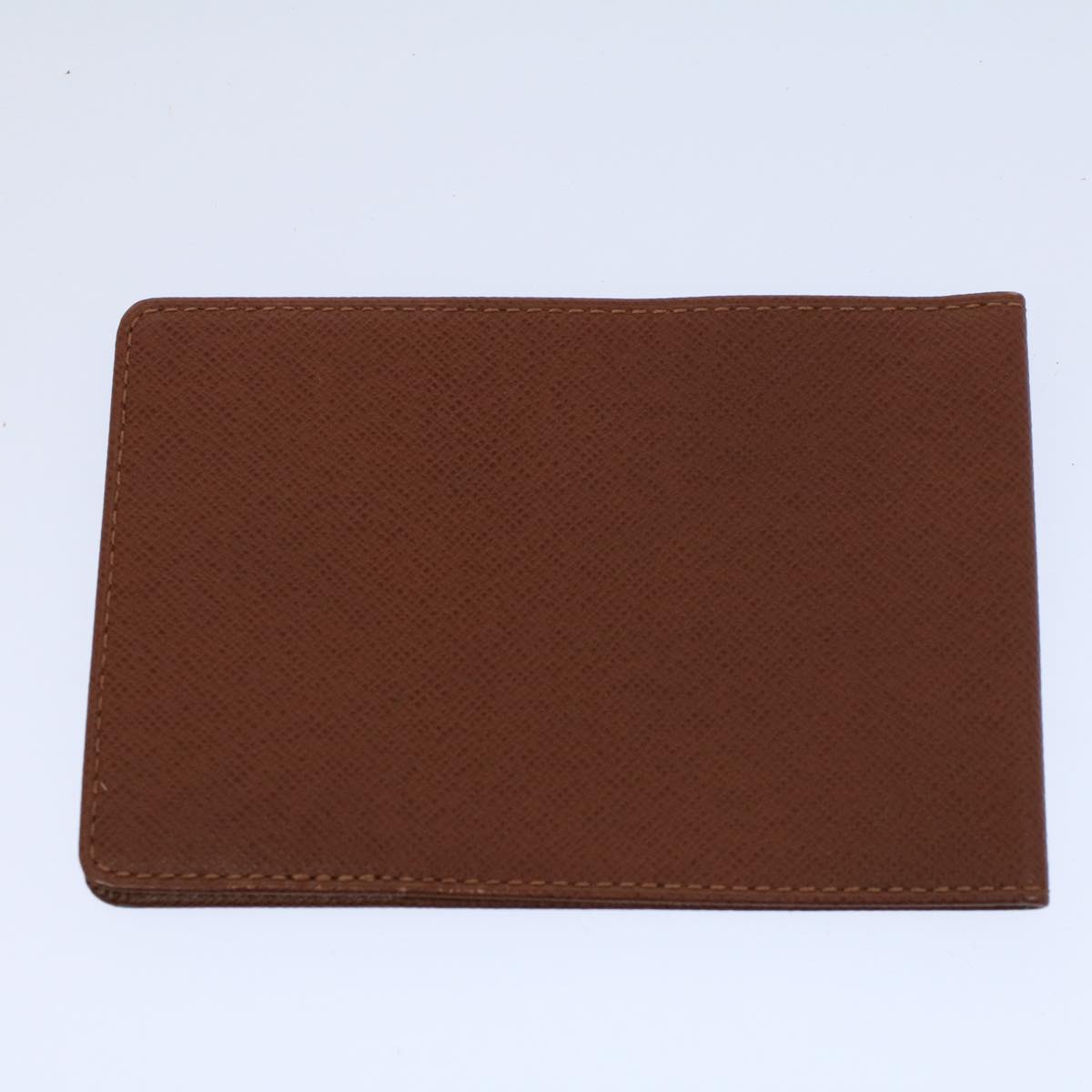 LOUIS VUITTON Monogram Mat Card Case Key Case Leather 10set Brown Auth ar10764