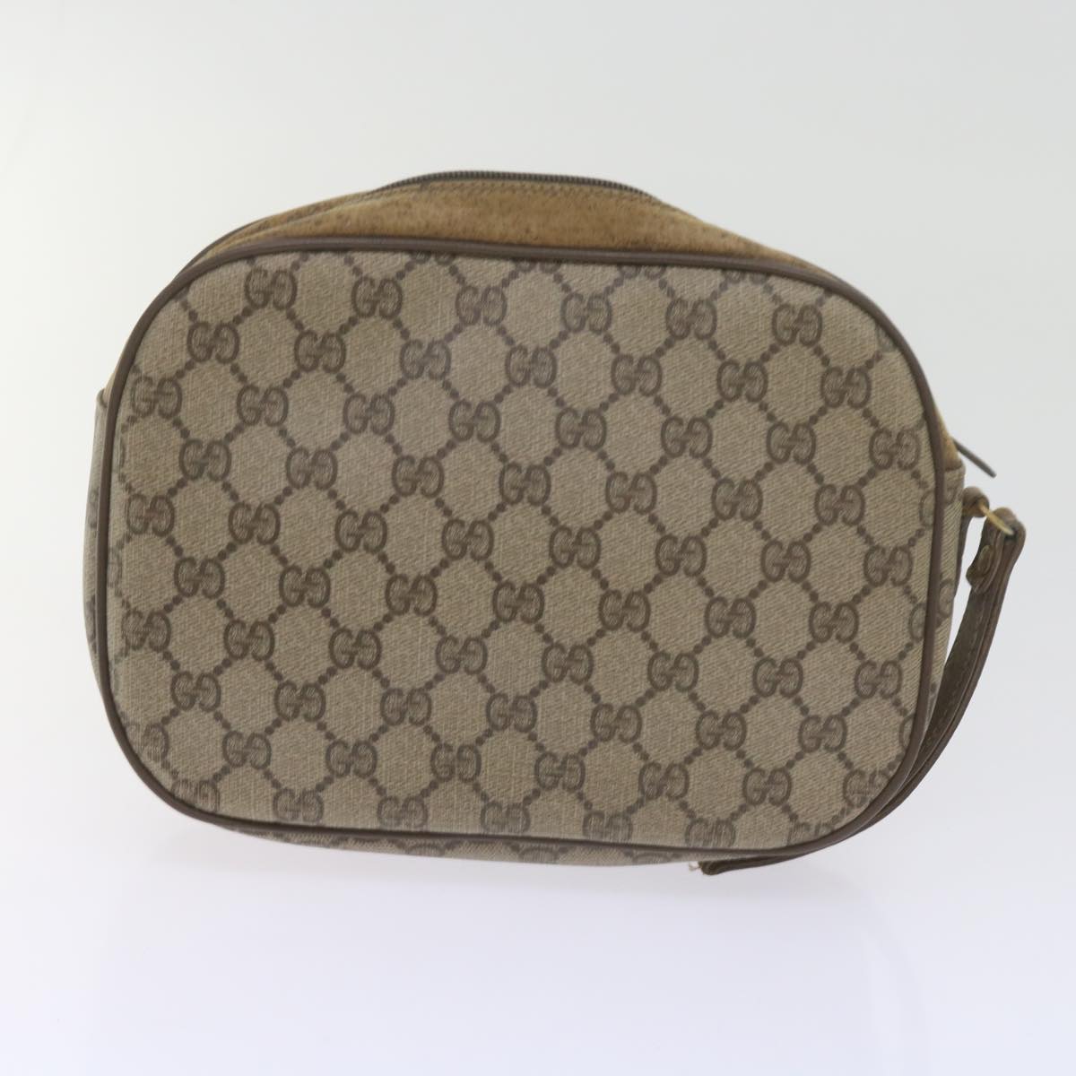 GUCCI GG Canvas Web Sherry Line Shoulder Bag 3Set Beige Auth ar10786