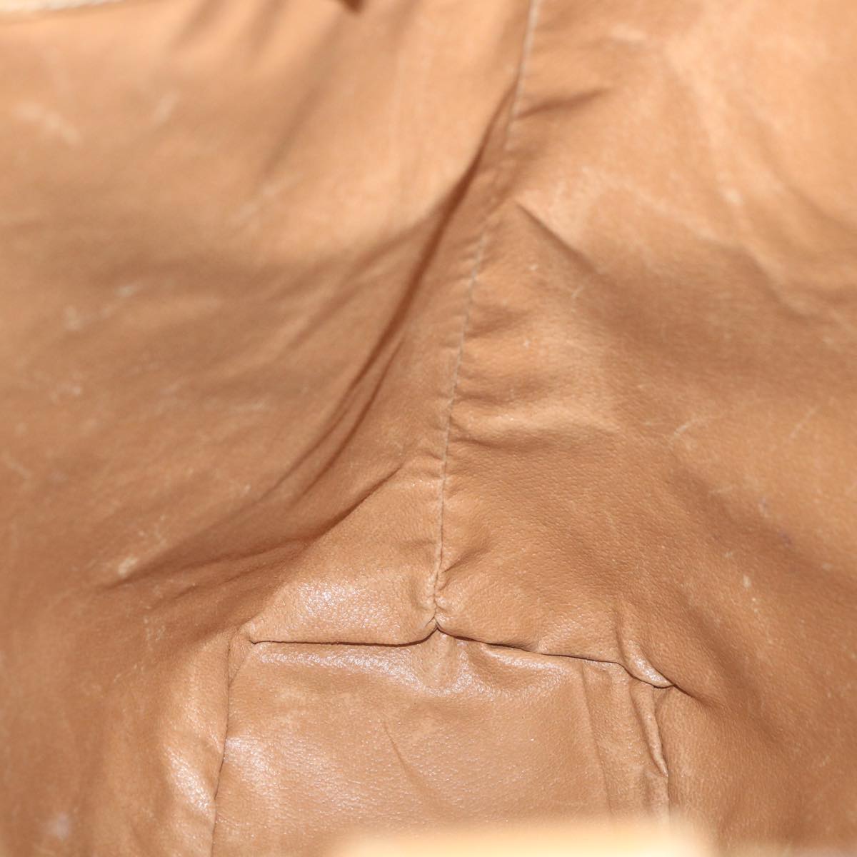 CELINE Macadam Canvas Shoulder Bag PVC Leather Brown Auth ar10788