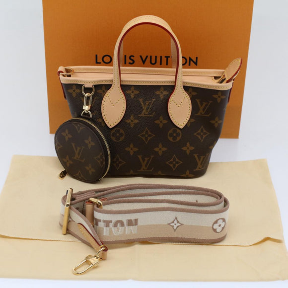 LOUIS VUITTON Monogram Neverfull BB Hand Bag 2way M46705 LV Auth ar10816SM