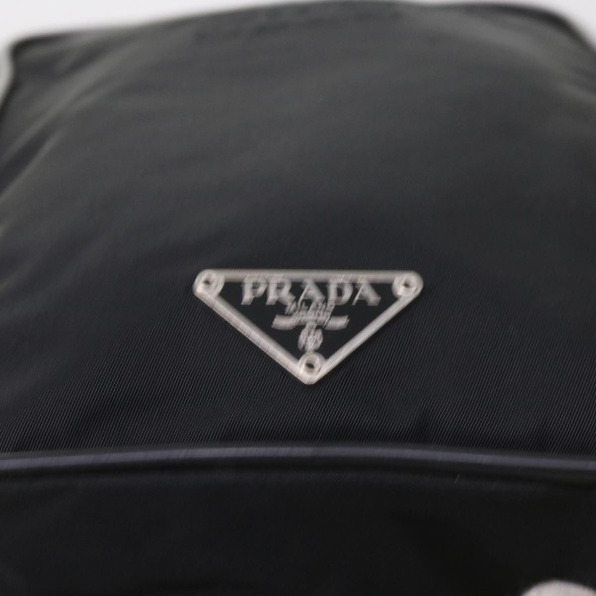 PRADA Shoulder Bag Nylon Black Auth ar10817