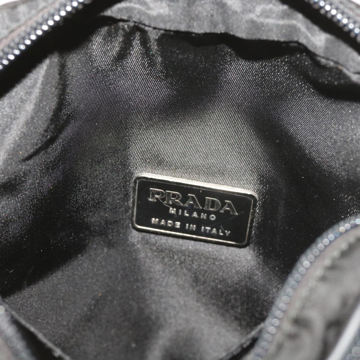 PRADA Shoulder Bag Nylon Black Auth ar10817