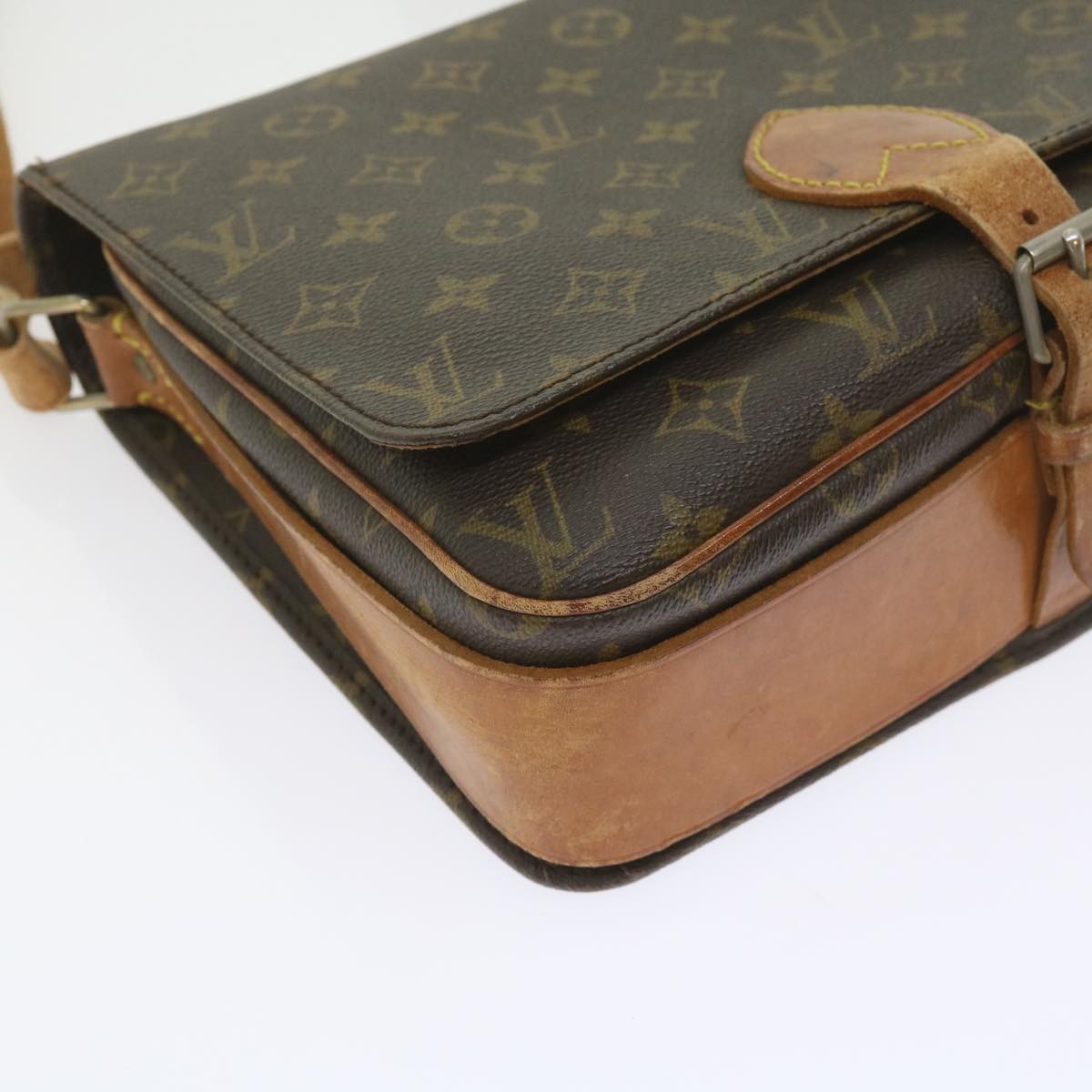 LOUIS VUITTON Monogram Cartouchiere GM Shoulder Bag Vintage M51252 Auth ar10822B