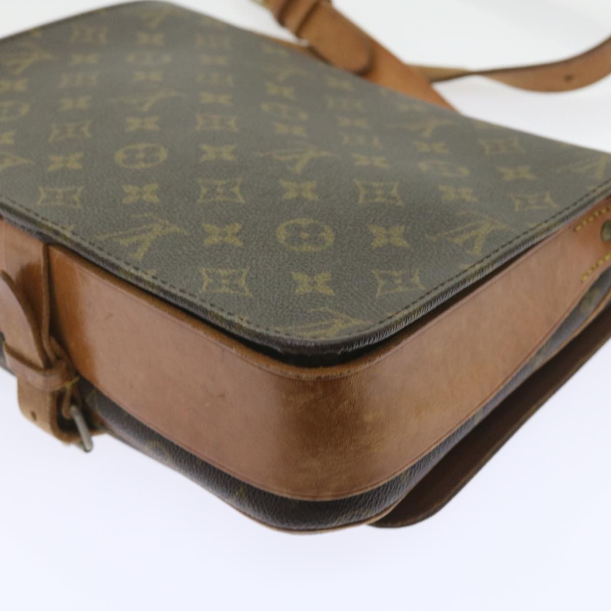 LOUIS VUITTON Monogram Cartouchiere GM Shoulder Bag Vintage M51252 Auth ar10822B