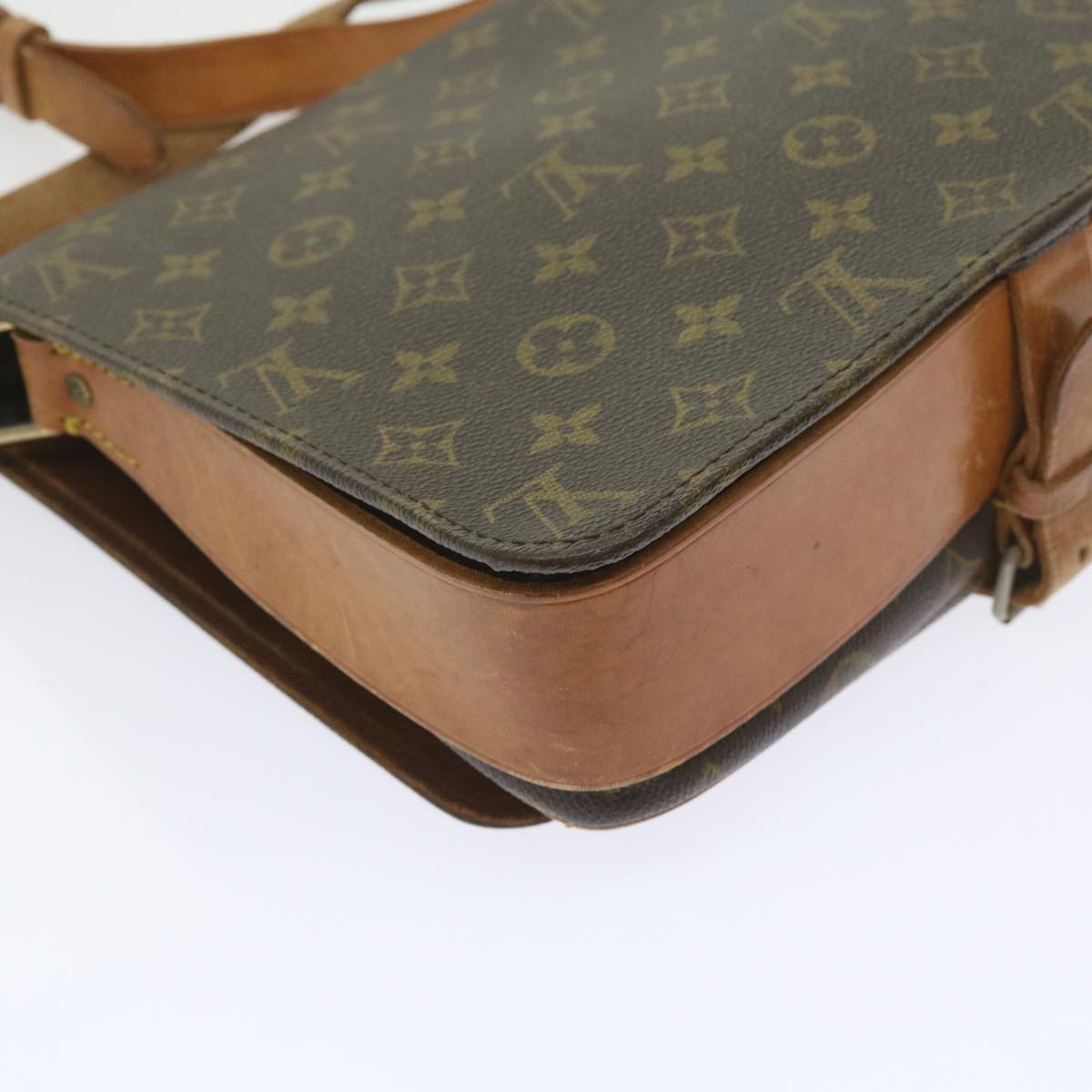 LOUIS VUITTON Monogram Cartouchiere GM Shoulder Bag Vintage M51252 Auth ar10822B