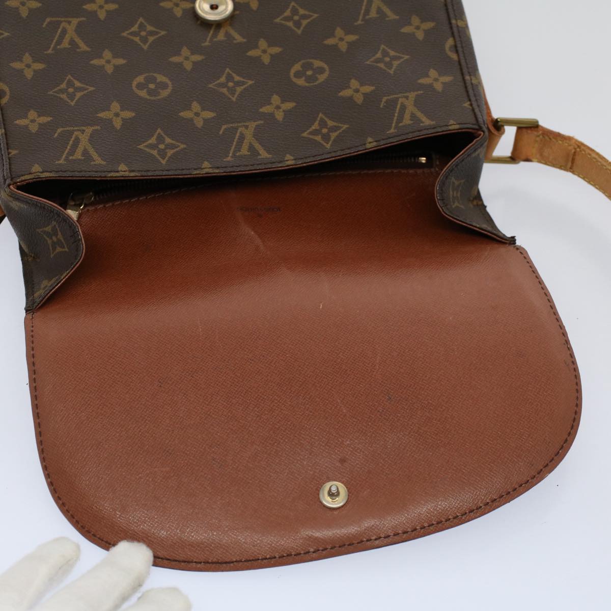 LOUIS VUITTON Monogram Saint Cloud GM Shoulder Bag M51242 LV Auth ar10825B