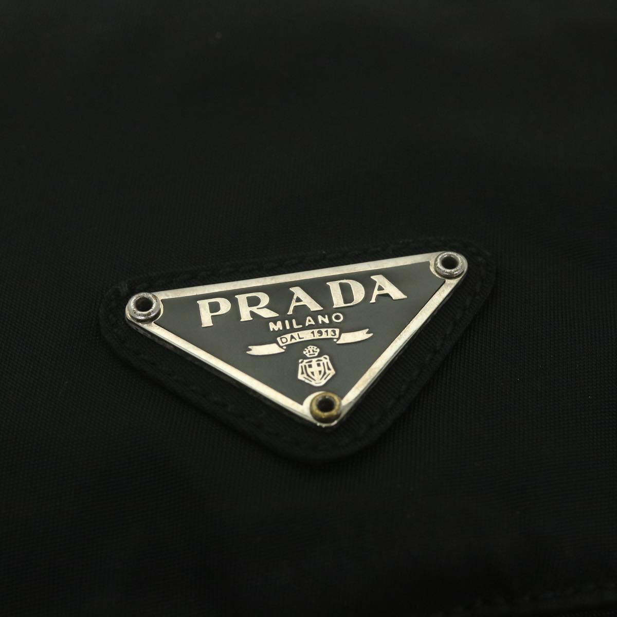 PRADA Shoulder Bag Nylon Black Auth ar10863