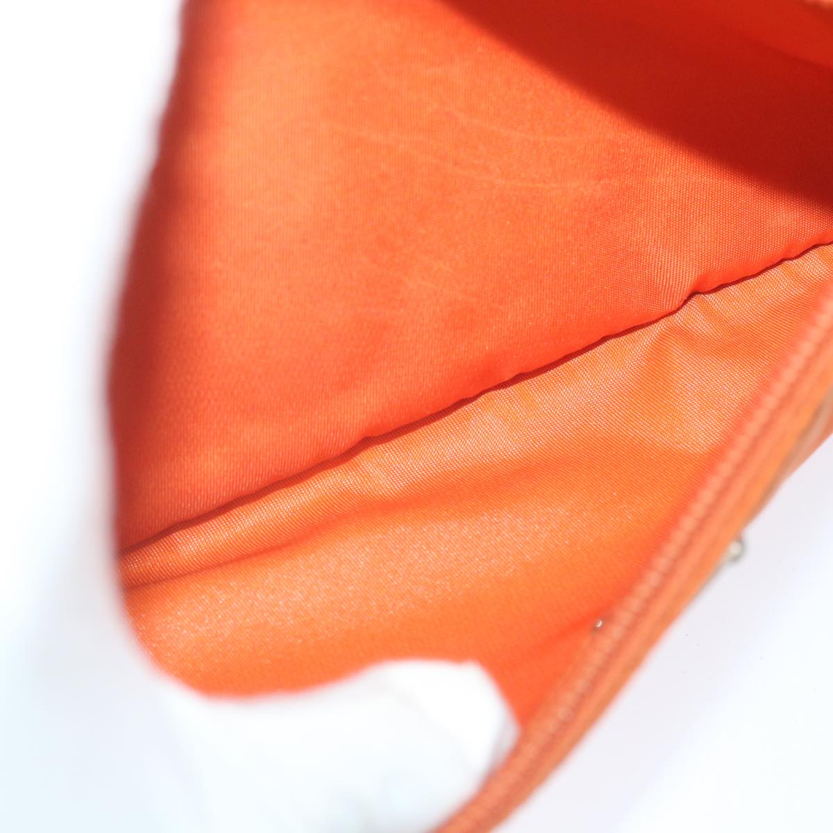 PRADA Shoulder Bag Nylon Orange Auth ar10865