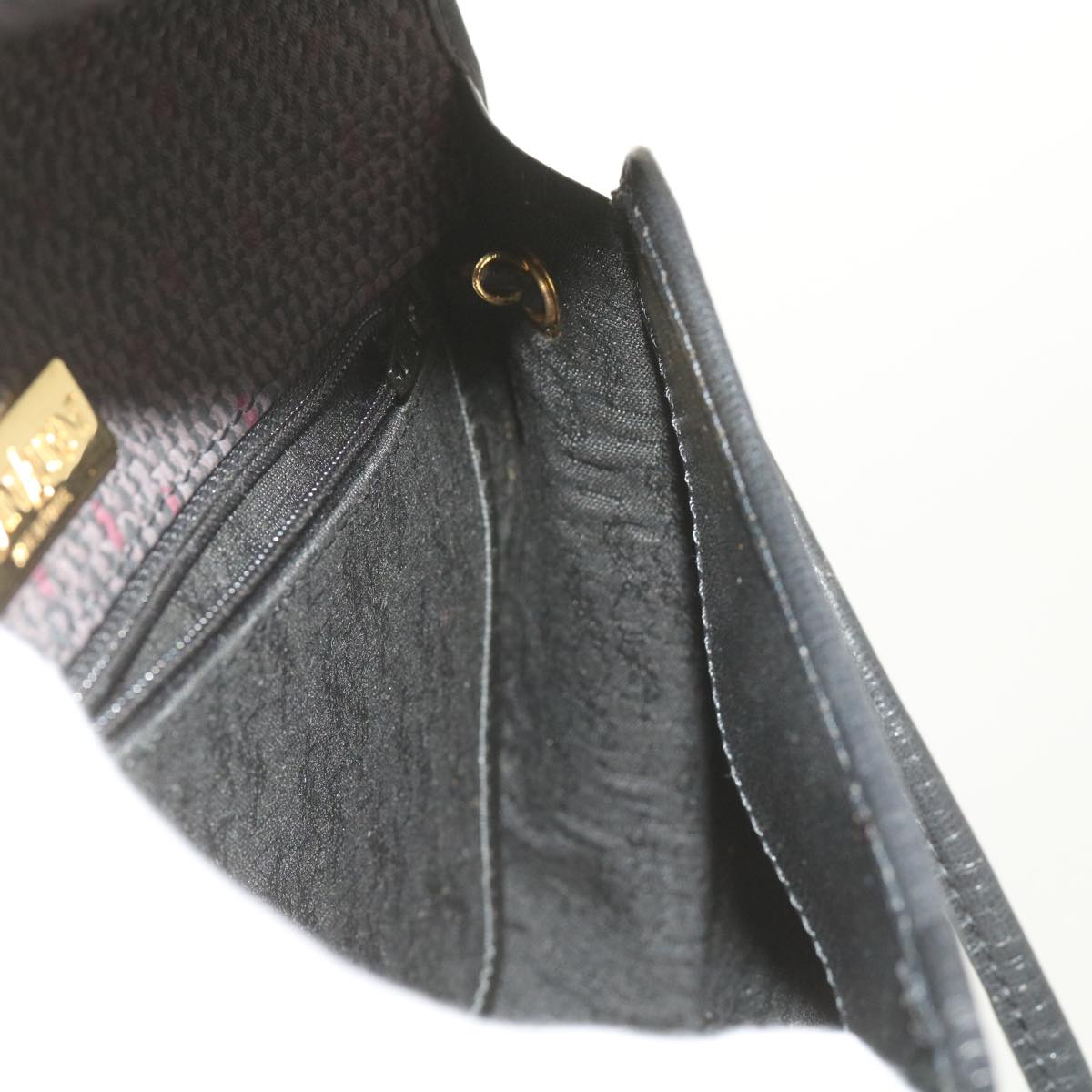 SAINT LAURENT Shoulder Bag PVC Leather Purple Auth ar10871