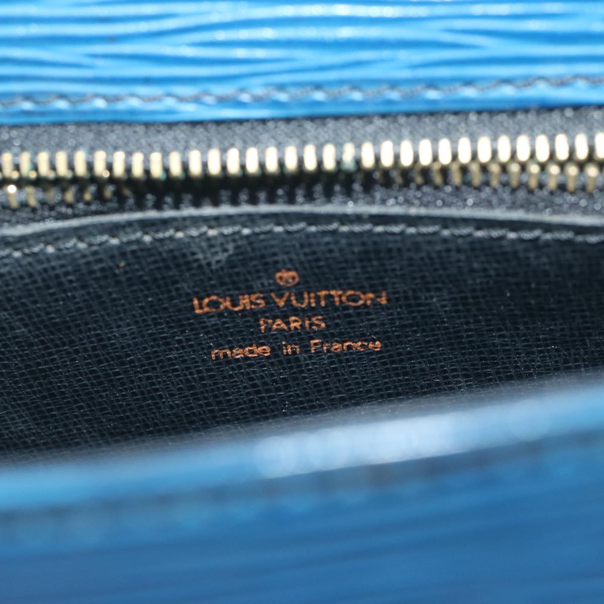 LOUIS VUITTON Epi Saint Cloud GM Shoulder Bag Blue M52195 LV Auth ar10981B