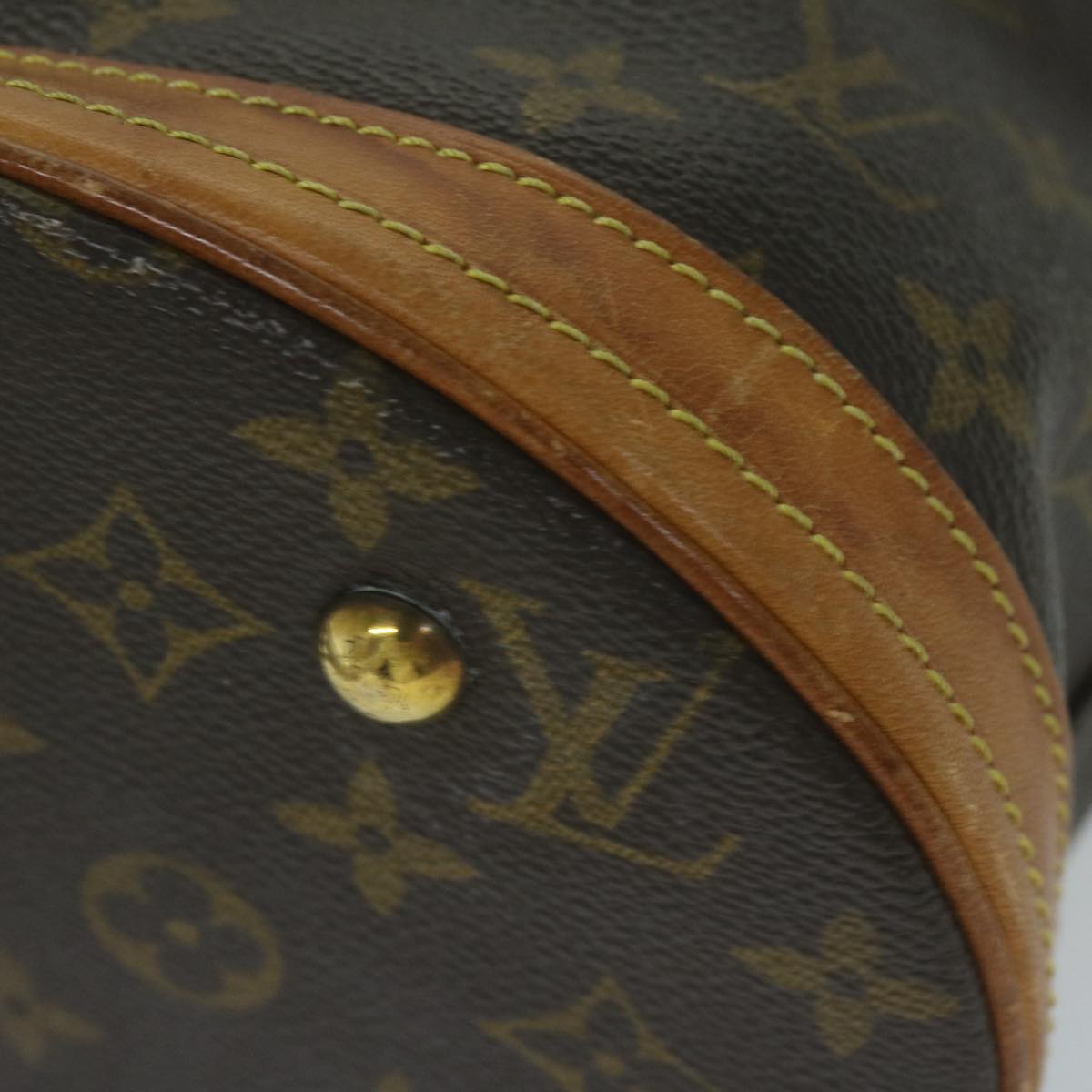 LOUIS VUITTON Monogram Bucket PM Shoulder Bag M42238 LV Auth ar11014