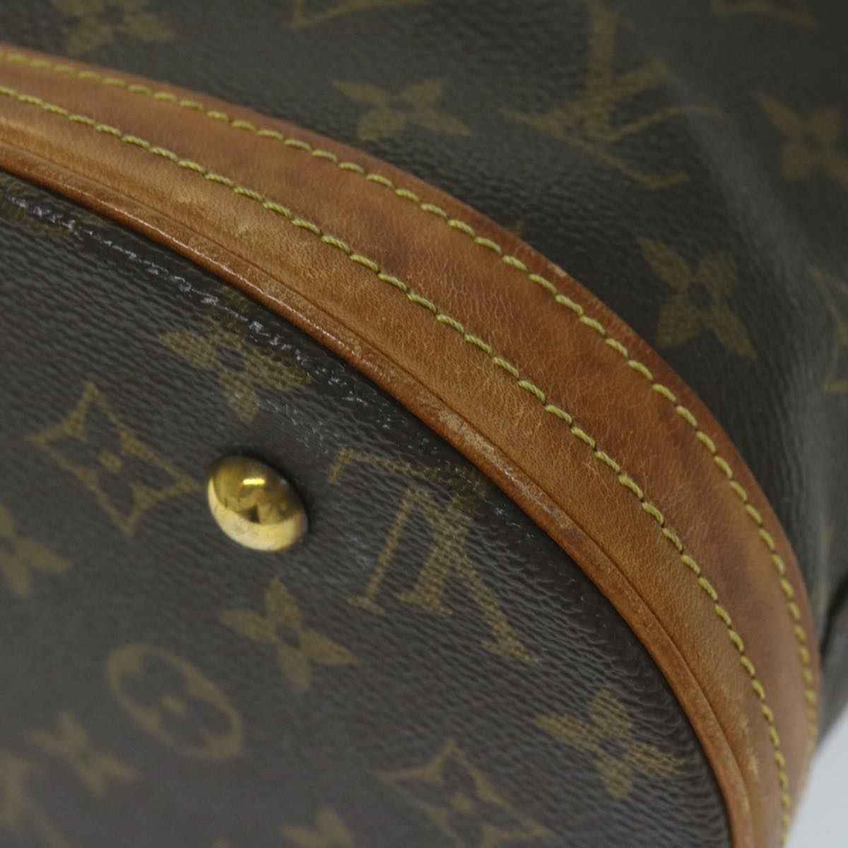 LOUIS VUITTON Monogram Bucket PM Shoulder Bag M42238 LV Auth ar11014