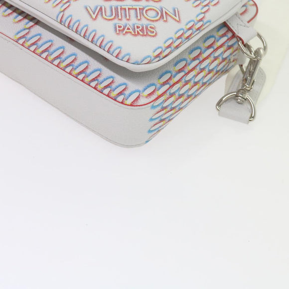 LOUIS VUITTON Damier Giant Spray Trio Messenger Bag White M20665 Auth ar11066SM