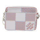 LOUIS VUITTON Damier Giant Spray Trio Messenger Bag White M20665 Auth ar11066SM-13