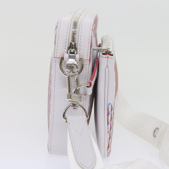 LOUIS VUITTON Damier Giant Spray Trio Messenger Bag White M20665 Auth ar11066SM