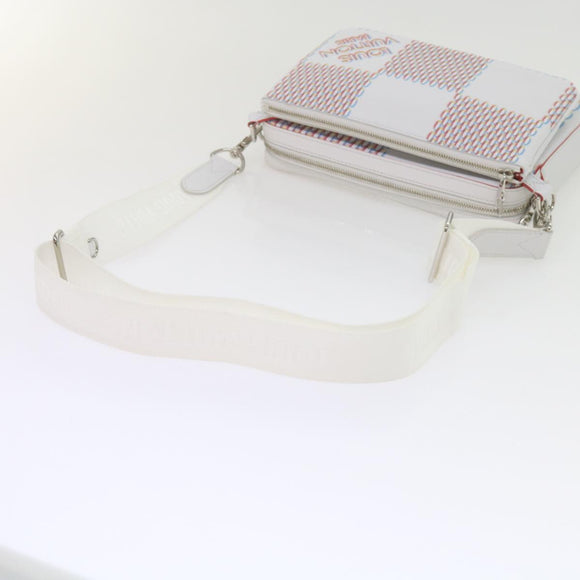 LOUIS VUITTON Damier Giant Spray Trio Messenger Bag White M20665 Auth ar11066SM